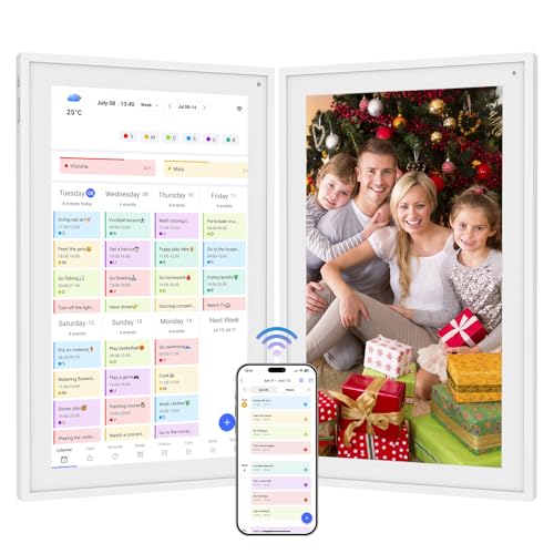 Digital Calendar, 15.6 Inch Electronic Calendar Smart Wall Touchscreen Interactive Display for Family Schedules, Wall Planner Digital Photo Frame, Organizing Your 2026 Calendar Wall & Desk Mountable