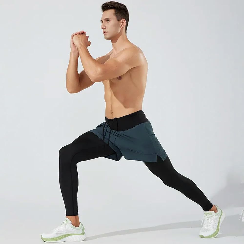 JCVBN Marathon Athletics szybkoschnące spodnie treningowe z rozciętymi nogawkami sportowe bieganie fitness joga rajstopy