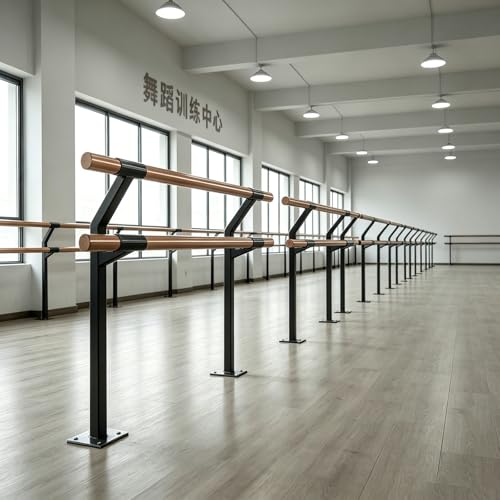 Ballet Portátil De La Barra De Ballet De Doble Altura De Madera Sólida De La Danza De La Estabilidad Estabilidad Home Fitness Yoga Estiramiento Ejercicio Estudio Gym