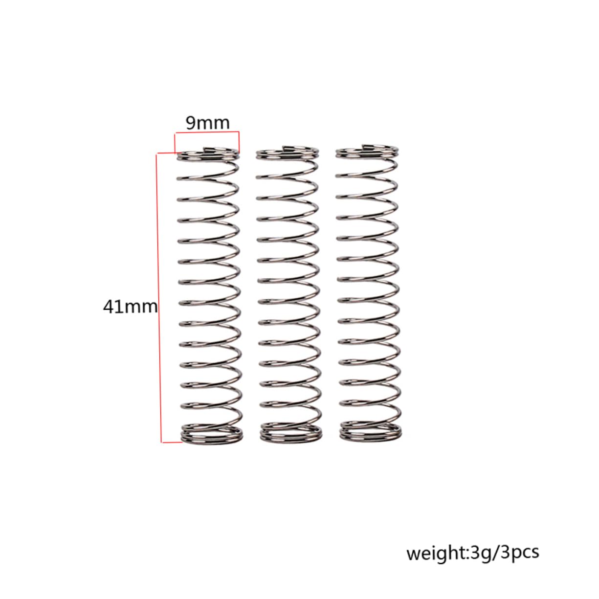3 Ressorts de Réparation pour Trompette en Métal, Tension Correcte, Légers, pour Instruments à Vent, Couleur Argenté