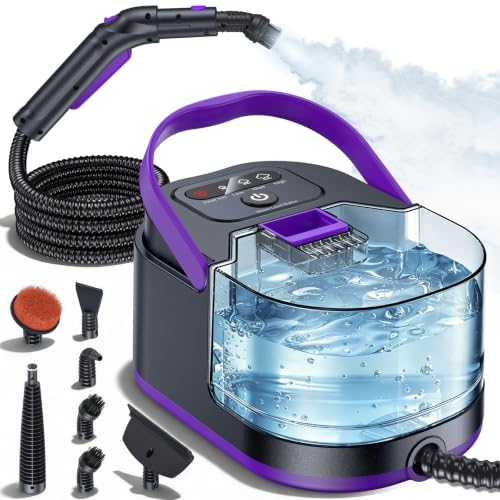 Image of Steam Cleaner, 15s Fast Heat-Up Handheld Steam Cleaner for Home & Car | Portable Steamer for Cleaning with 3 Steam Levels, 1500ml Tank, 248F Deep Cleaning, Steam Cleaner for Home & Car Accessories