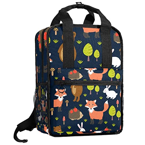 Sac à dos garçon motif forêt parfait pour l'école et les sorties nature
