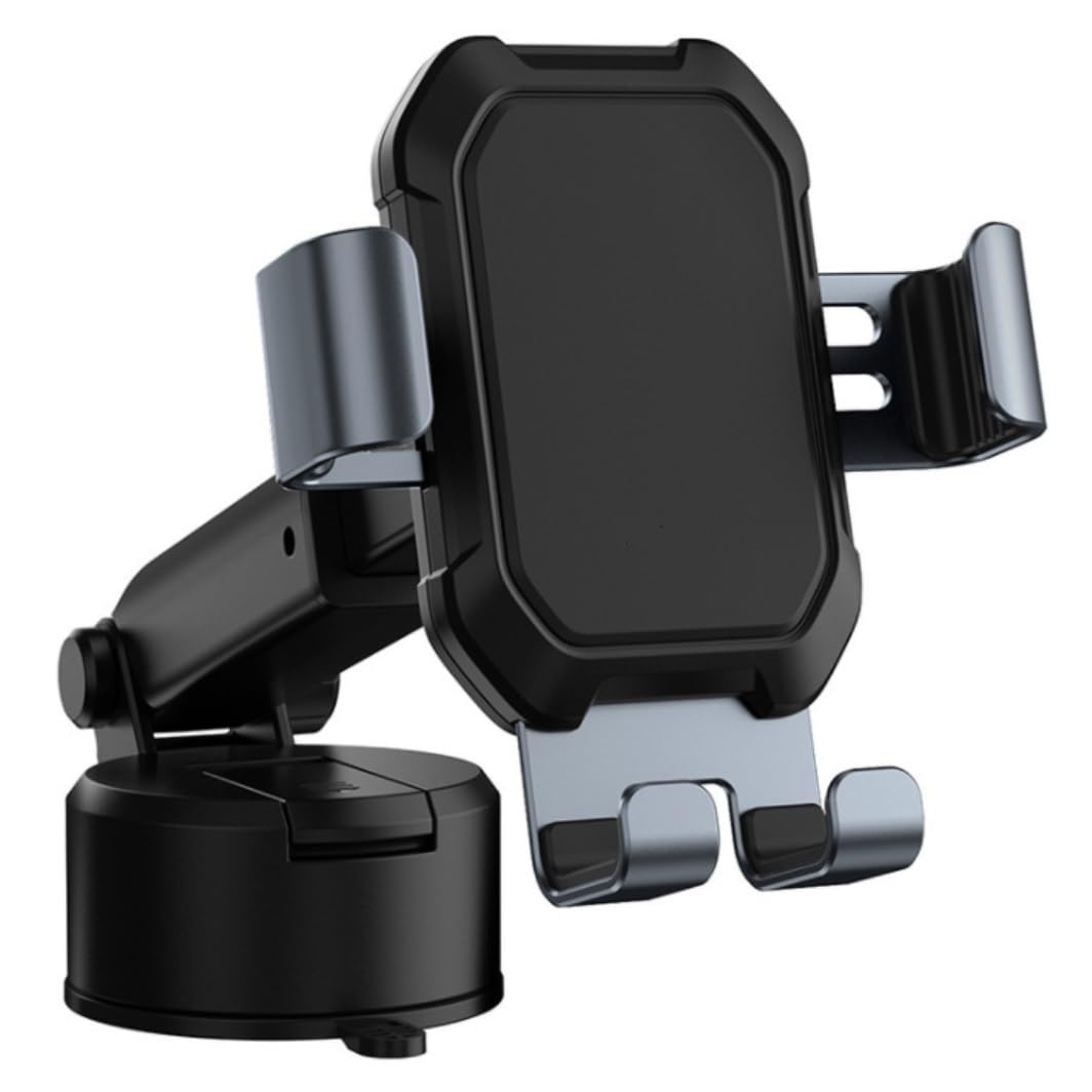Uchwyt Na Telefon Do Samochodu Regulowany Automatyczny Uchwyt Samochodowy Gravity Z Podstawą Ssącą Pasuje Do Uchwytu Samochodowego Na Telefon Komórkowy Solidny Stabilny(Black)