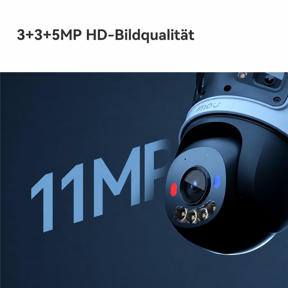 Imou Cruiser Triple 11mp (3mp+3mp+5mp) IP-Sicherheitskamera Outdoor Turret (ipC-S7uP-11m0wed)