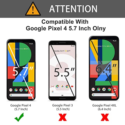 Omoton [4 Pack Screen Protector For Google Pixel 4 (5.7 Inch), Tempered Glass/Alignment Frame/Scratch Resistant/Only Cover Display Area #TOP1