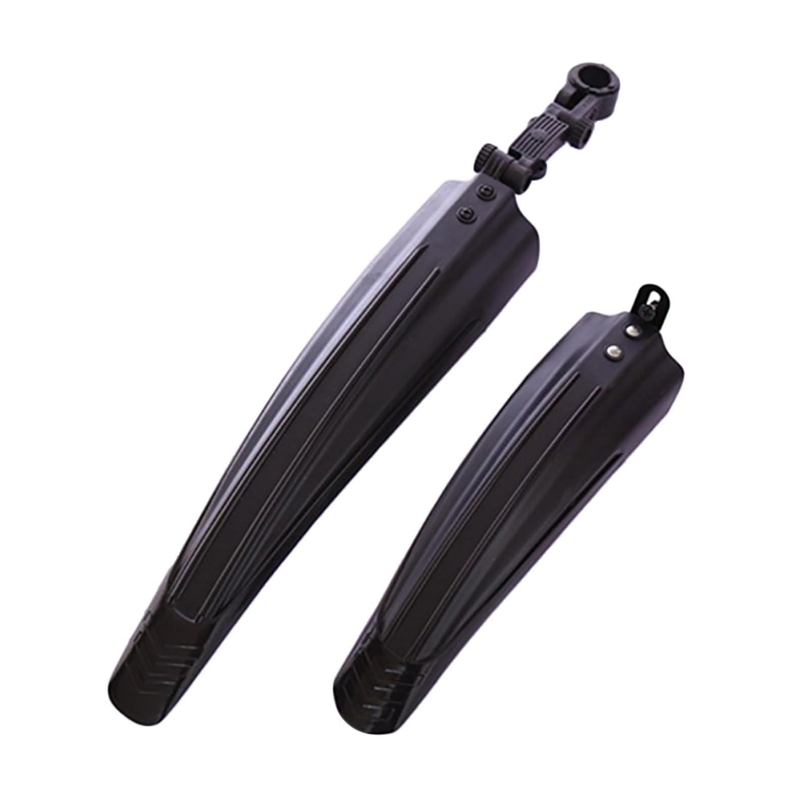 Ulafbwur Black Mudguard 1 Pair Stylish Mtb Bicycle Front Rear Mudguard Mountain Bike Plastic Fenders Set