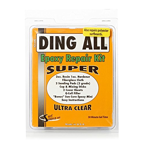 Kit de reparación de epoxi Ding All Unisex Super Kit de petaca con 1oz Fibrefill