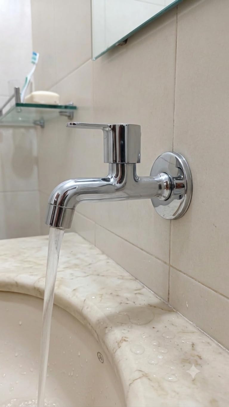 Corsa Brass Long Body Tap for Kitchen and Bathroom with Chrome Finish-image-3