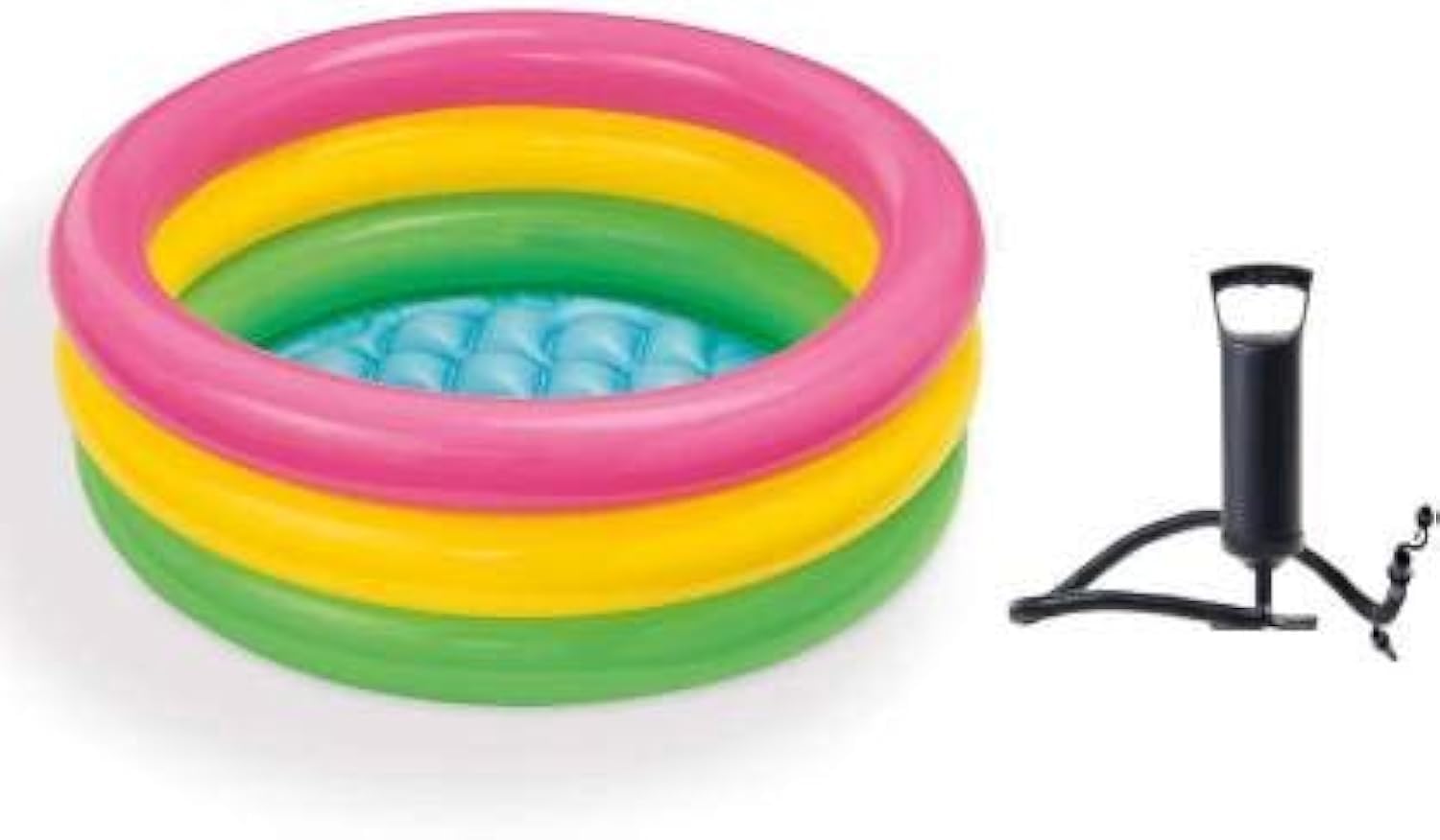 mQFIT Summer Special 2 feet Inflatable Kid Swimming Pool with Air Pump, Bath tub, Water Pool for Kids (Multicolor) (B0927JKPVB) Amazon Price History, Amazon Price Tracker