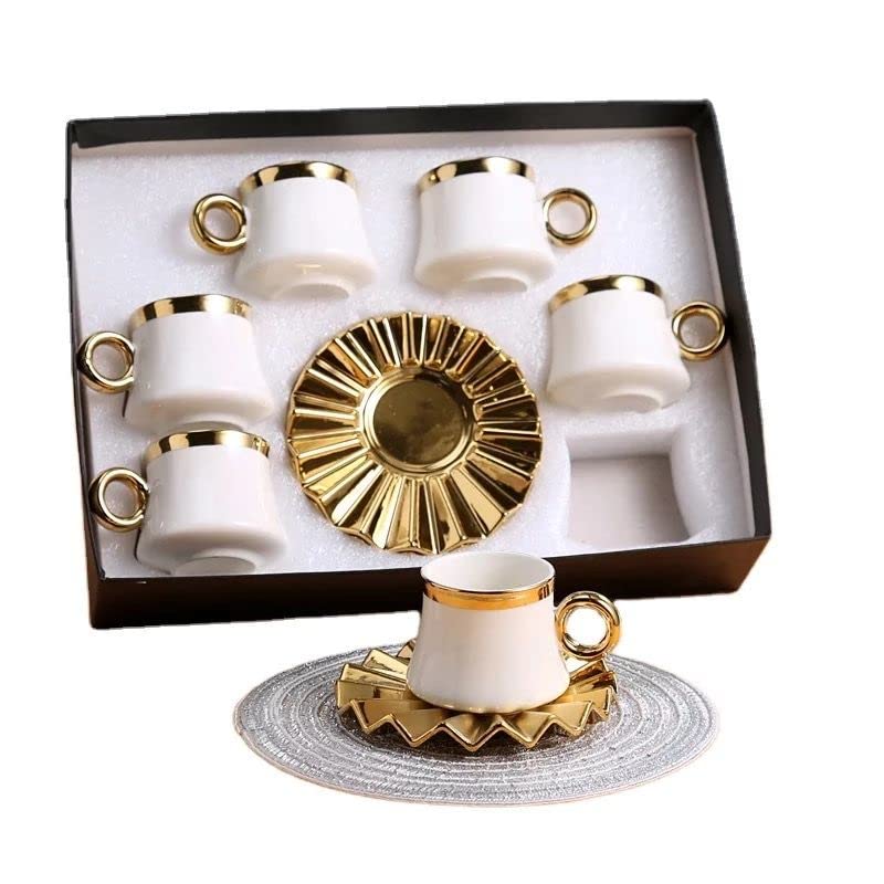 Set Tazza E Piattino Specchio Farfalla – Tazza Da Caffè Riflettente In Ceramica Con Cucchiaio, Idea Regalo - 2