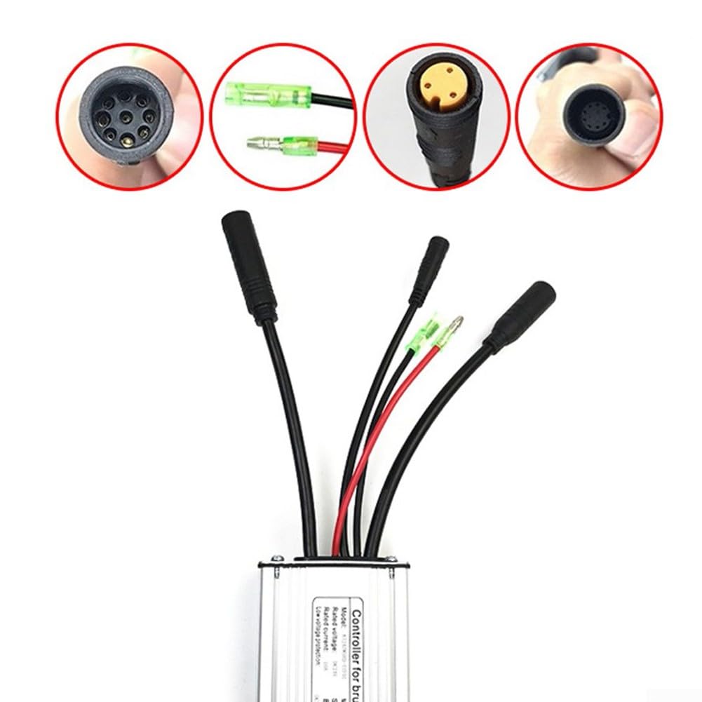 windmeile | Borstelloze controller Waterdicht voor Bafang naafmotoren, Torque Controller Trapezium, besturingsapparaat, 36V/48V, 9A/500W, max 18A E-bike, elektrische fiets, pedelec, scooter