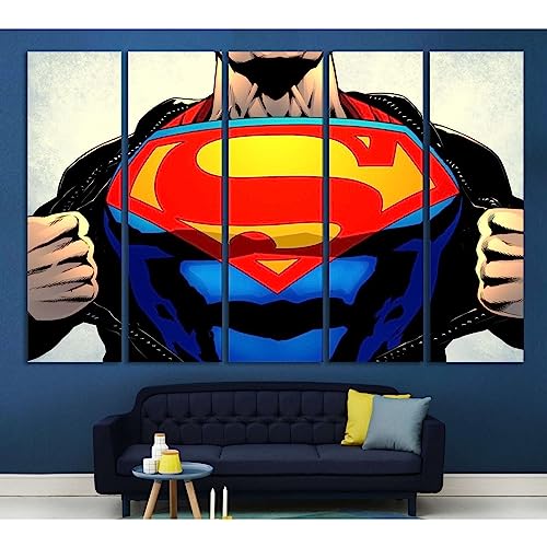 Toile imprimée Superman №2003 ZELLART châssis bois premium haute définition
