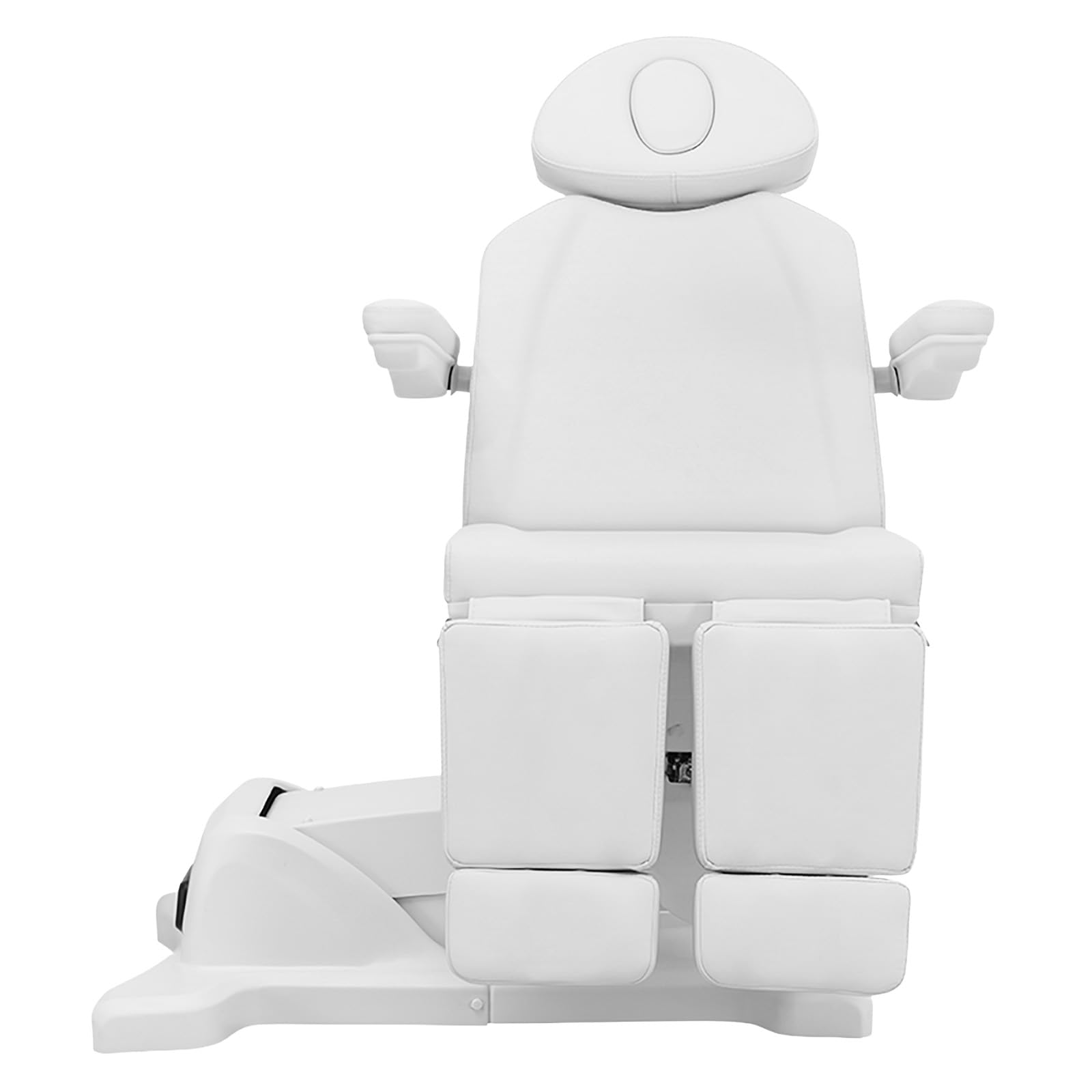 Physa Fußpflegestuhl Höhen-, Rücken-, Sitz-, Arm- und Fußeinstellung 150 kg Motor 200 W weiß Polster 9 cm Kosmetikstuhl Pedikürestuhl