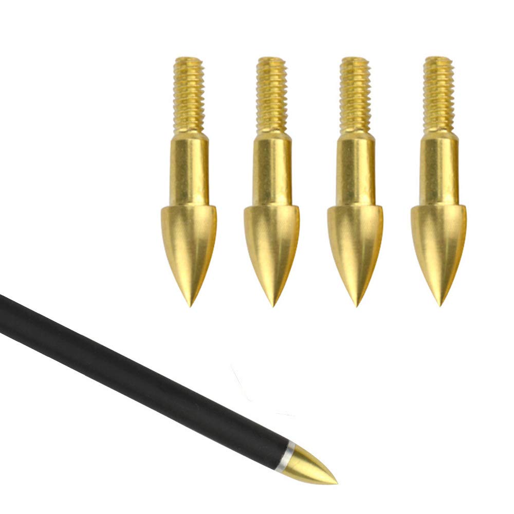 SHARROW 24pcs Archery Arrow Tips Arrowhead Field Bullet Points 75 Grains Broadheads for Targeting Practice Carbon Arrows (Type 3)