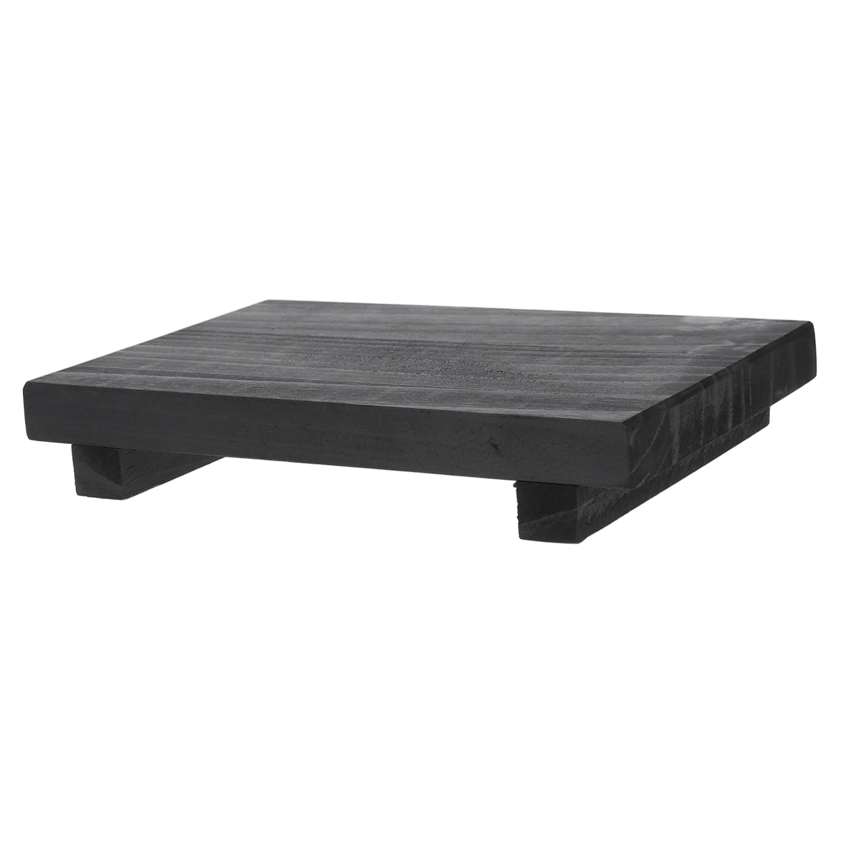 DOITOOL Elegant Bathroom Accessory Wooden Soap Tray Riser Natural Soap Dish Countertop Decor for Vanity Bathroom Counter