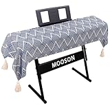 MOOSON Waterproof Keyboard Cover - Soft Thick & Durable - Geometric Pattern - Universal Fit for 61/76/88-Key Digital Piano Keyboards - Stylish Home/Studio Protector, Adjustable Side Zippers
