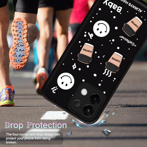 Image of amazon basics Back Case Cover Compatible for Oppo K13 5G | Cute Fun Cartoon 3D Ball | Coffee Silicone Case | Camera Protection | Body Protection | Shock Proof | Color Black