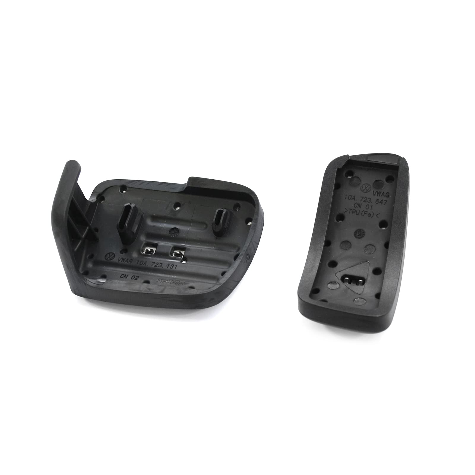 Volkswagen 11A064205 Pedalkappen Button Play & Pause Design Edelstahl Kappen, 2-teilig