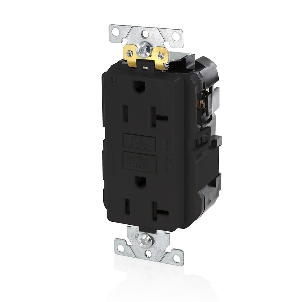Réceptacle GFCI Lev-lok Leviton MGFN2-E gris de qualité industrielle supérieure extra-heavy duty