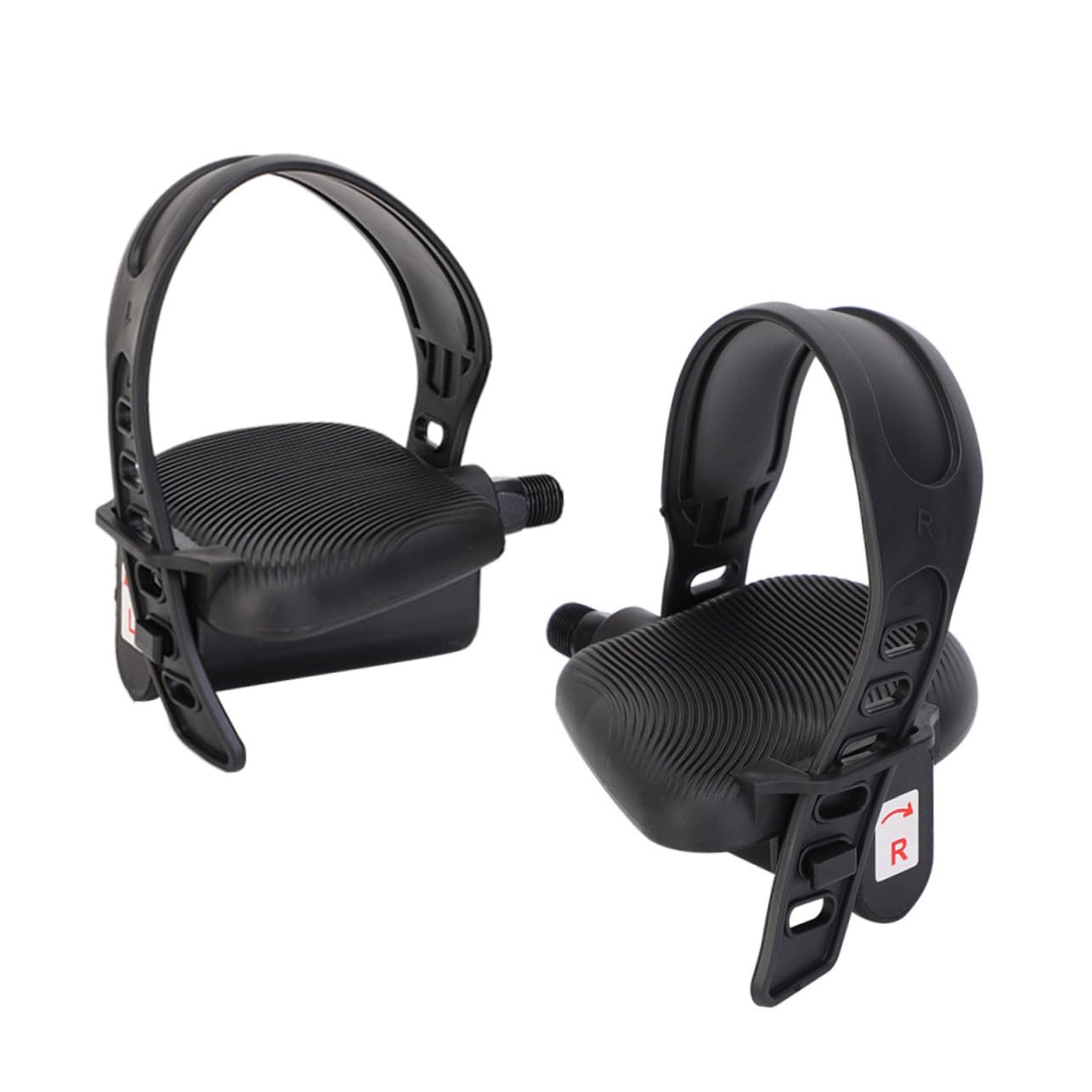 TOYANDONA Pédales de Vélo D'extérieur Réglables Sangles en Caoutchouc, Faciles à Assembler et Démonter, Accessoires de Réparation Robustes pour VTT et Vélo de Route