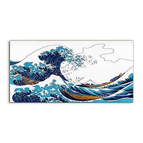 Photo acryl art murale haute définition finition plexiglas brillant Sea Japan Wave Coloray 100x50