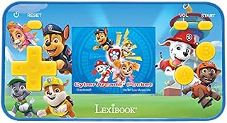 Lexibook Paw Patrol Chase Cyber Arcade Pocket Portable Gaming Console, 150 Games, LCD, Battery Operated, Red / Blue, JL1895PA