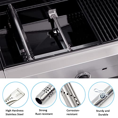 Grill Replacement Parts For Charbroil Performance 5 Burner 463347519, 475 4 Burner 463347017, 463673017, 463376018P2, G470-5200-W1 Burner G470-0004-W1A Heat Plate For Performance 463347519 Gas Grill #TOP2