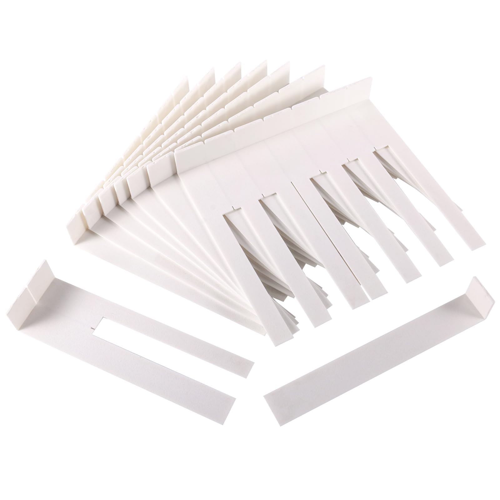 Vagias Keytops - Kit di sostituzione per pianoforte in plastica ABS bianco lucido