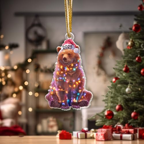 Ours marron ornement incassable pour éviter les décorations brisées - 8