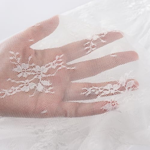 Noomelfish Girls Lace Long Sleeve Layering Tops Sheer Mesh Tee Shirts Blouse (5-12 Years)2