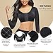 FeelinGirl Upper Arm Compression Sleeve Post Surgery Posture Corrector Tank Top Arm Slimmer Shapewear Black M