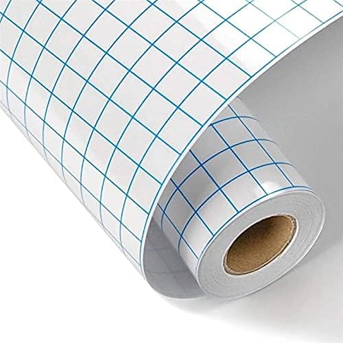 Fogray Transfer Tape for Vinyl Transfer Paper 12in x 13 Feet (30.5 * 400cm) Transfer Tape Self Adhesive Vinyl Blue Alignment Grid for Decals,Signs, Windows, Stickers