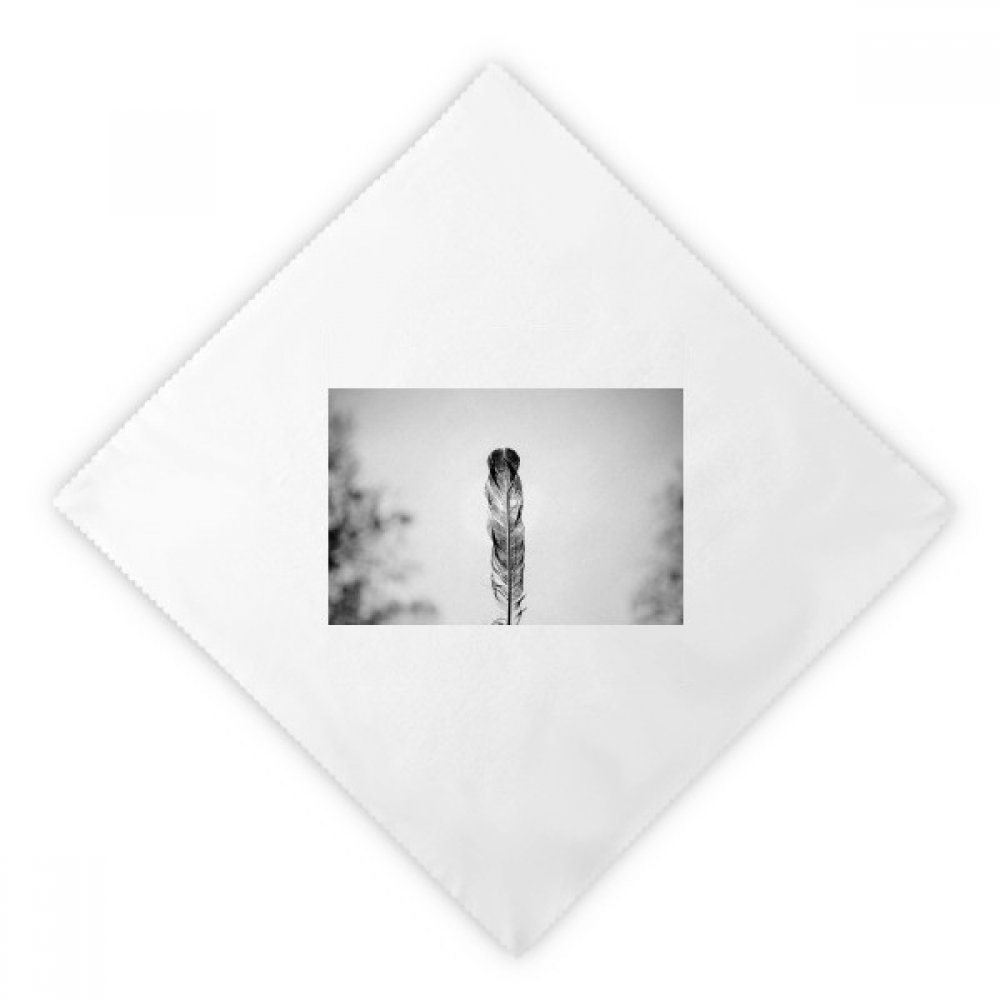 Serviette en tissu réutilisable plumes multicolores art de la table haut de gamme