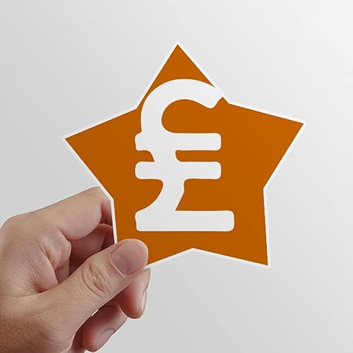 OFFbb-USA Pegatina de vinilo con símbolo de moneda de Turquía Lira Try Star Pegatina Pegatina Pegatina de vinilo para coche