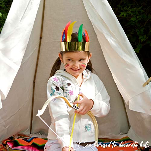 Feelfunfeather 120Pcs Mix Colur Goose Feathers Natural Bulk 6-8 Inch 15-20Cm For Crafts Diy Cosplay Wedding Party Halloween Decoration Goose Nagoire Feathers #TOP5