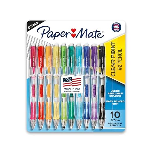 Paper Mate Clearpoint Mechanical Pencils, 0.7mm HB #2 Pencil Lead, 2 Pencils, Assorted Barrel Colors, 10 Count - Back to School,Teacher Supplies, Drawing, Sketching