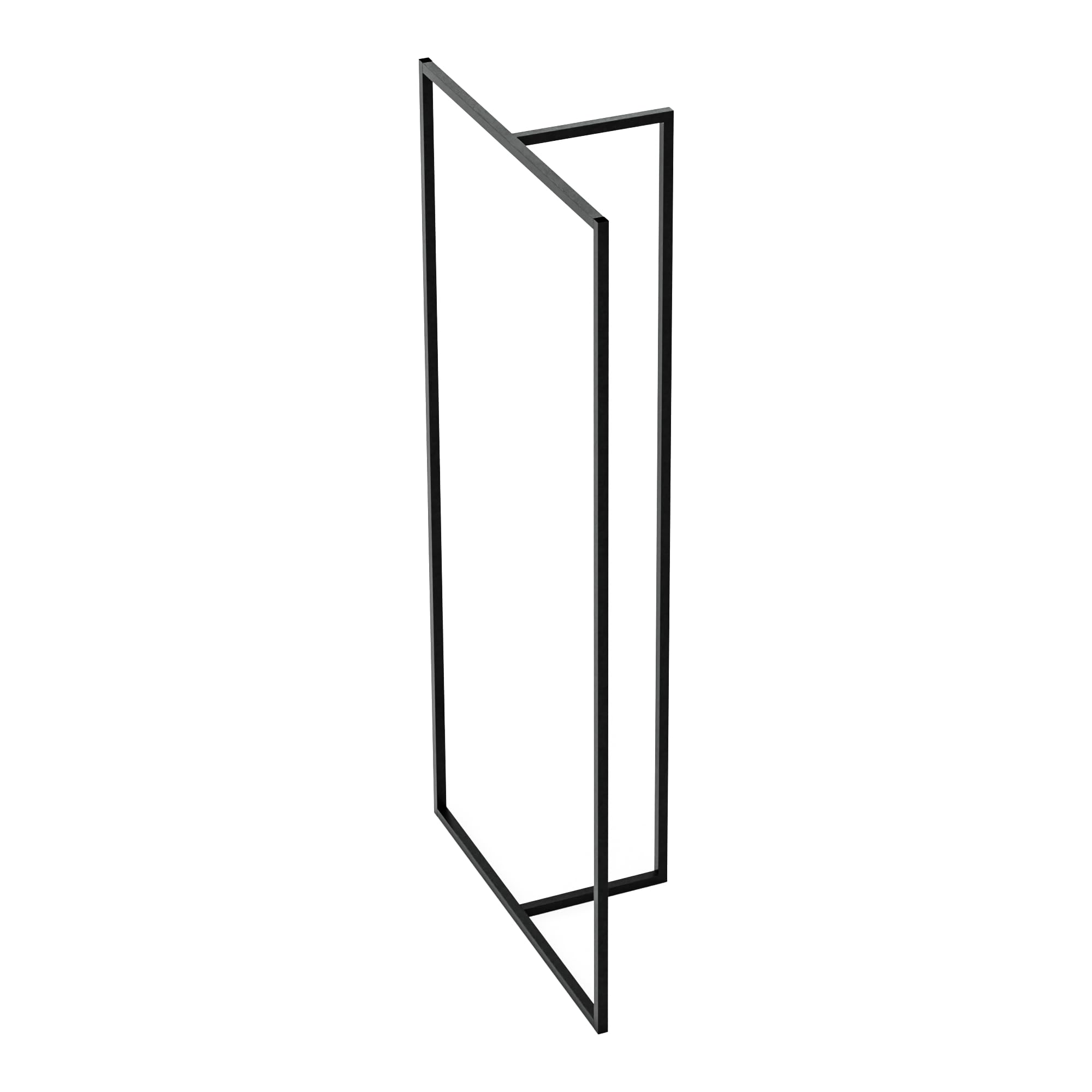 [en.casa] Stand Appendiabiti con Barra Porta Abiti Telaio a T Organizzatore Guardaroba 160 x 80 x 32 cm Acciaio Nero
