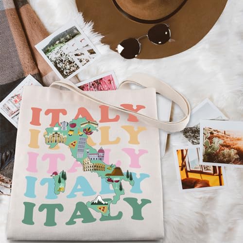 ENSIANTH Italy Travel Tote Bag Rome Colosseum Trip Gift Italy Lover Gift Italy Housewarming Gift Italy Traveller Handbag4