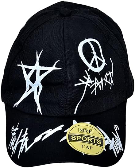One Point CollectionsCotton Baseball Cap Adjustable Cap Black Free Size for Men's and Women