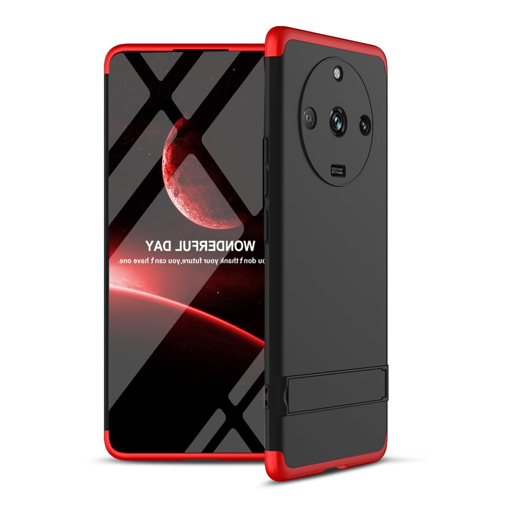 Spazy Case® Realme 11 Pro Plus 5G Cover Case Ull Body 3 in 1 Slim Fit Complete 3D 360 Degree Protection Hybrid Hard Bumper Back Case Cover for Realme 11 Pro Plus 5G -Black & Red with Stand (B0C6M3TT92) Amazon Price History, Amazon Price Tracker