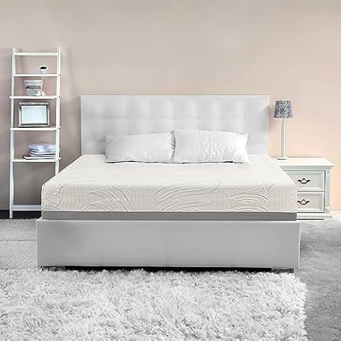 Irvine Home Collection Full Size 10-Inch Gel Memory Foam Mattress Medium Firm Feel Breathable Cool Sleep and Pressure Relief CertiPUR-US Certified Temperature Balanced Cover