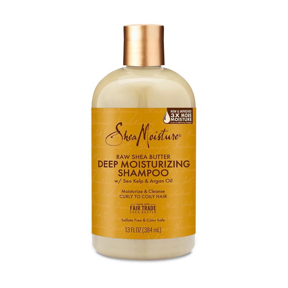 Shea Moisture Raw Shea Butter Deep Moisturizing Shampoo w/ Sea Kelp & Argan Oil, Pack of 1 Shea Moisture Raw Shea Butter Deep Moisturizing Shampoo w/ Sea Kelp & Argan Oil, Pack of 1