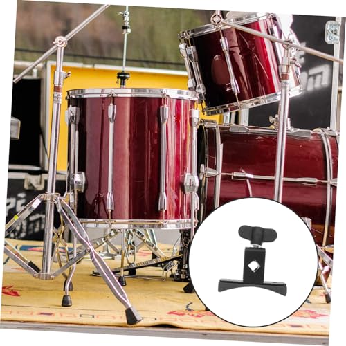 BESPORTBLE Drum Clamp Mount Bracket para caja y percusión, sujeción firme y configuración rápida, compatible con varios tambores, color negro miniatura 4