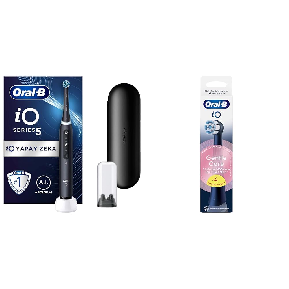 Oral-B iO - 5 Siyah Yapay Zeka Teknolojili Şarjlı/Elektrikli Diş