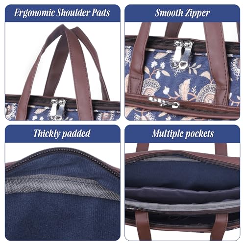 Image of Protecta Stride Floral Printed Laptop Messenger Bag for Men and Women for Office 16 inch Use Macbook Office Briefcase Bag Print Padded Sleeve Straps Durable Design Lightweight 18L Night Sky Print