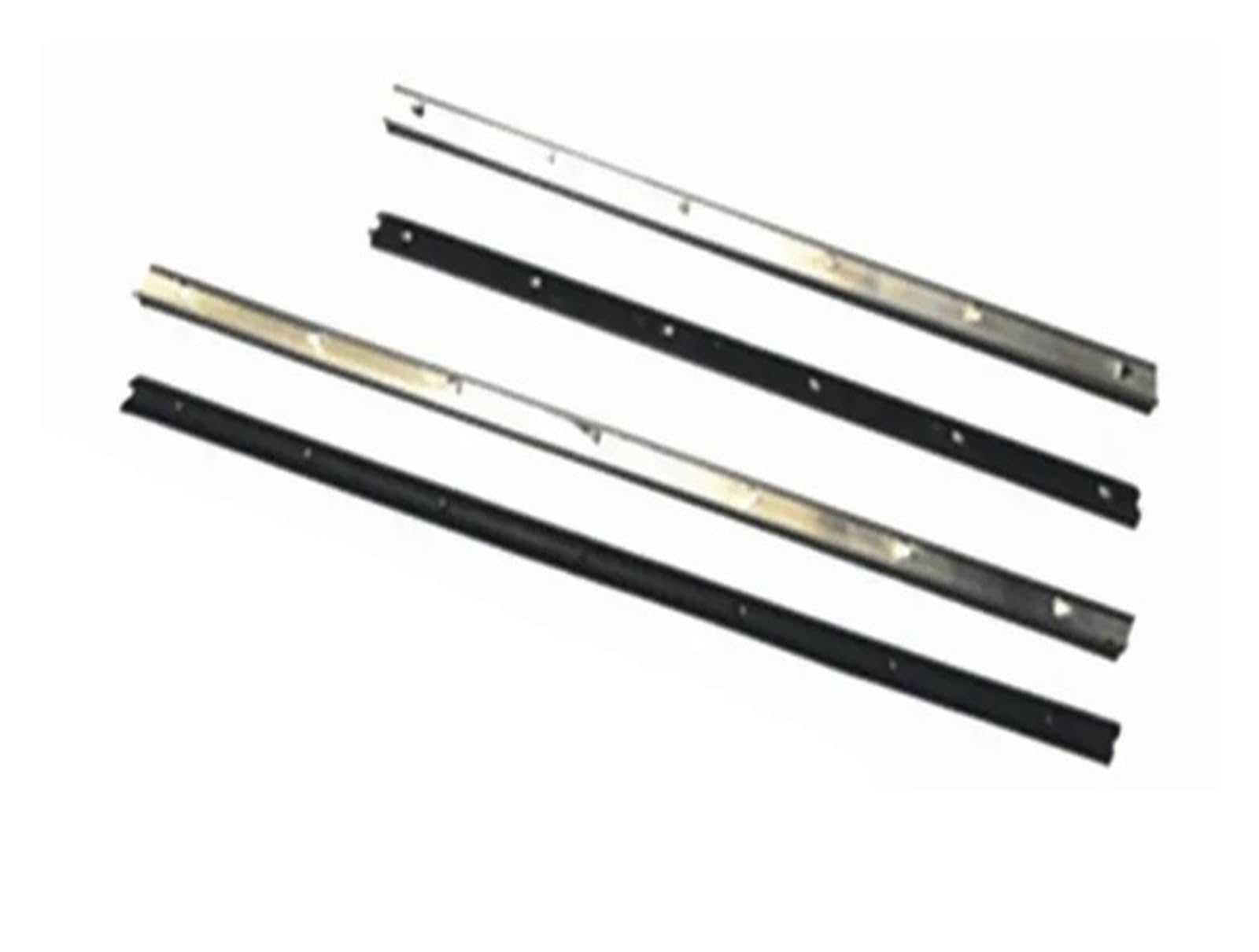 Uussup A Sets (4Pcs) Rubber Seal Weather Stripping Car Inside Window Moulding Weatherstrip Weather Seal For Civic 2006 2007 2008 2009 2010 2011 Black