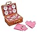 Schylling Butterfly Tea Set Basket - 23 Piece Miniature Porcelain Set with Picnic Basket - Includes Service for Four - Ages 8 and Up