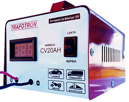 Carregador Bateria 12v 20ah Carro Caminhao Flutuante Inteligente Cv20