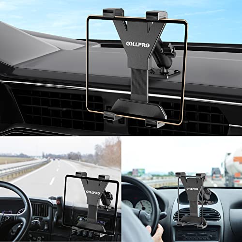 OHLPRO Upgrade - Heavy Duty Drill Base Mount for All 7" - 11.5" Tablets (iPad, Samsung Tab) for Cars, Dashboards,Desks, Tabletops,Great for Commercial Vehicles, Trucks Dash - Image 3