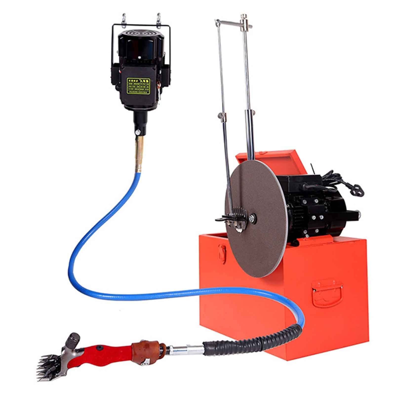 Maquina De Esquilar EléCtrica para Ovejas, Esquiladora para Oveja de Alta Potencia, Cizalla para Cabra Electrónica para Cuidar Cabra Alpaca Camello, SeparacióN del Motor,Red,Sharpener
